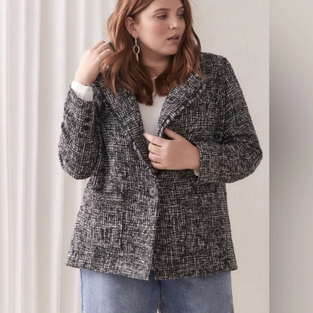 Addition Elle tweed blazer jacket NWOT - Picture 1 of 9